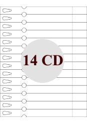 Etiquette boucle - 14 par planche - CD