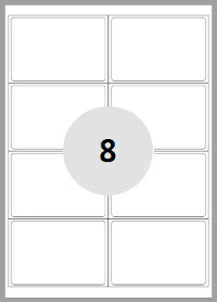 Etiquette adhésives - 8 par planche
