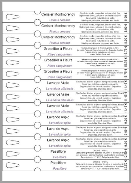 Etiquettes à boucle laser