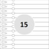 Etiquettes à boucle laser 15