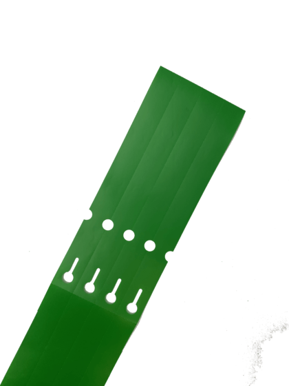 Boucles TT 25x254 mm - Etiquettes à boucle -4 de front (x2000) - vert – Image 3